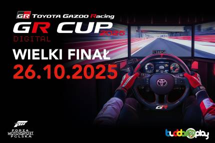 Lista Finalistów - Wielki Finał TOYOTA GR CUP DIGITAL 2025 - 26 października godz. 20.00